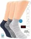 Bambus Kurzsocken | melange-grau